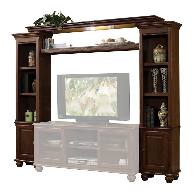 ACME 2 Side Piers and Bridge Set in Walnut Wood