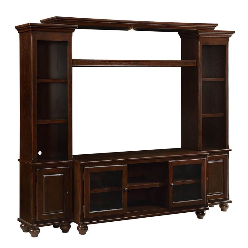 ACME 2 Side Piers and Bridge Set in Walnut Wood