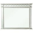 ACME Varian Rectangular Wooden Mirror in Mirrrored  Finish
