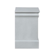 ACME Louis Philippe III Wood Nightstand in Platinum White