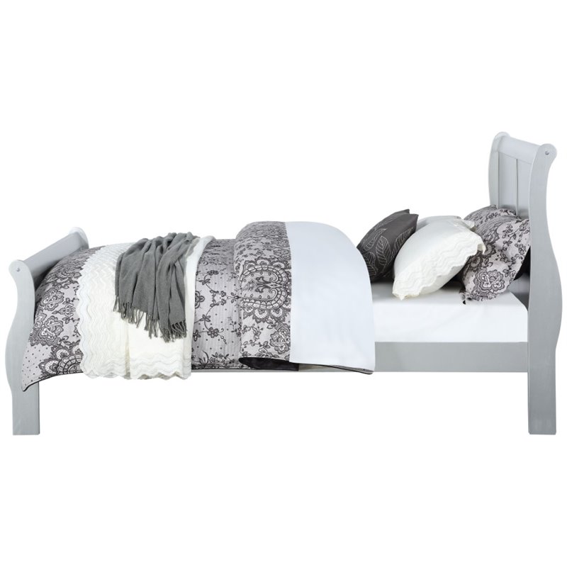 ACME Louis Philippe Queen Bed in Platinum