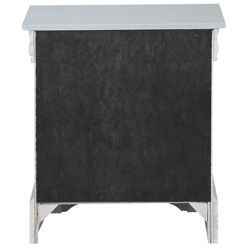 ACME Louis Philippe Nightstand in Platinum