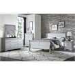 ACME Louis Philippe Nightstand in Platinum