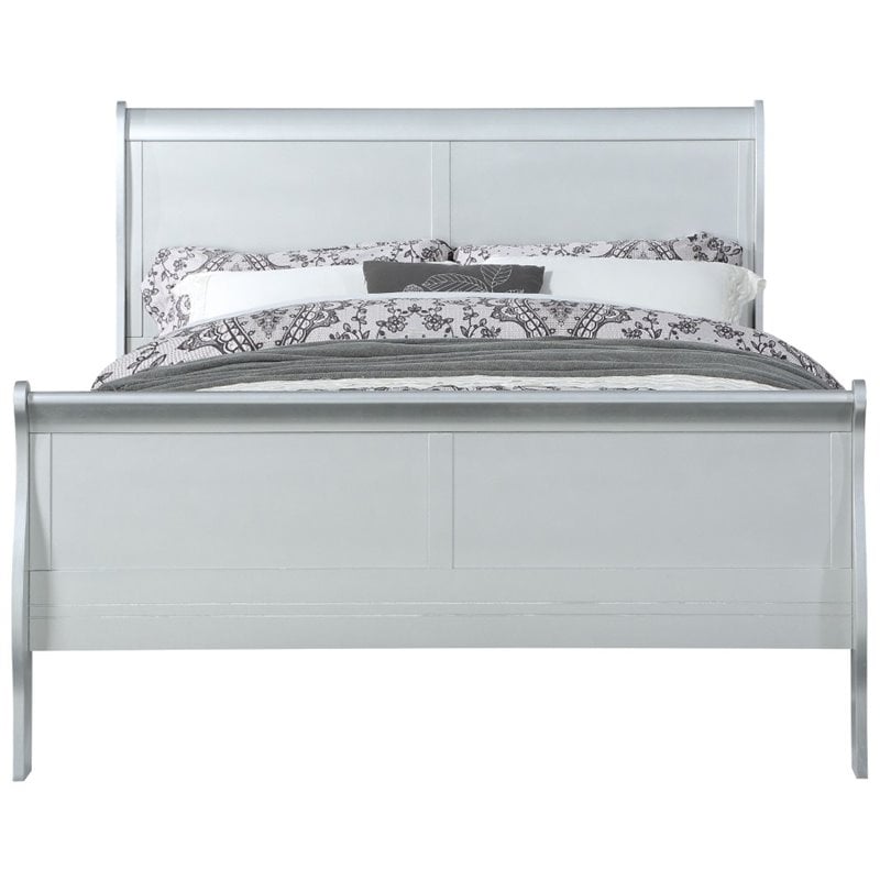 ACME Louis Philippe Full Bed in Platinum