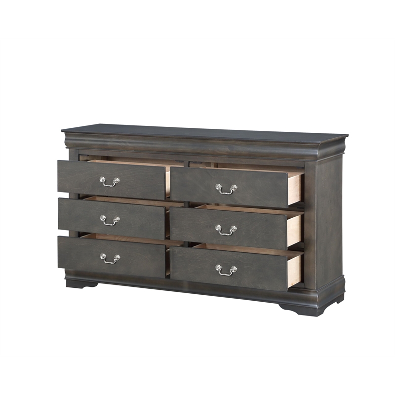 ACME Louis Philippe Dresser in Dark Gray