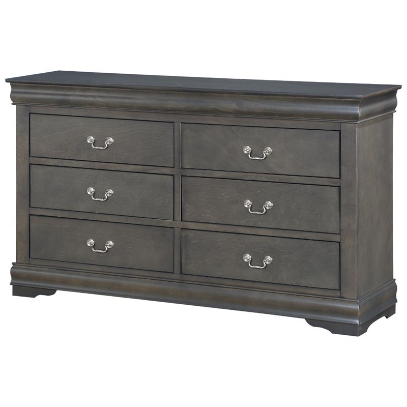 Acme Louis Philippe Dresser In Dark Gray 26795