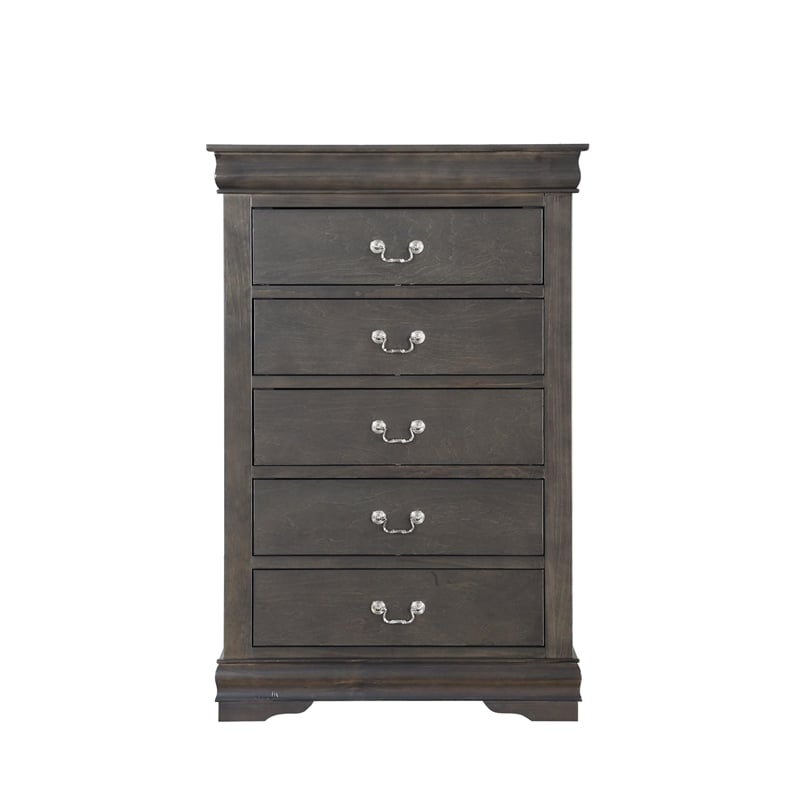 ACME Louis Philippe Chest in Dark Gray