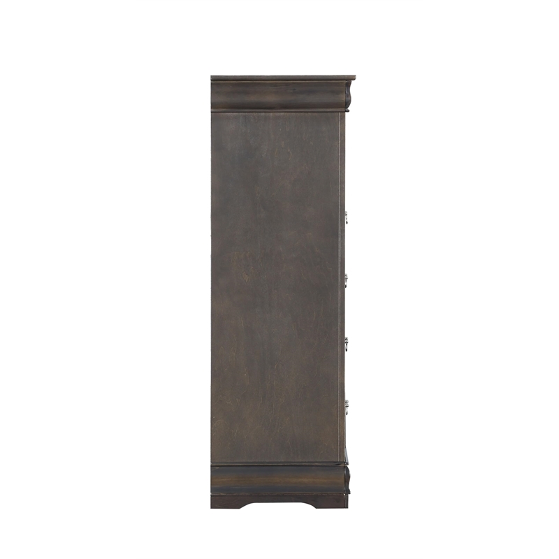 ACME Louis Philippe Chest in Dark Gray