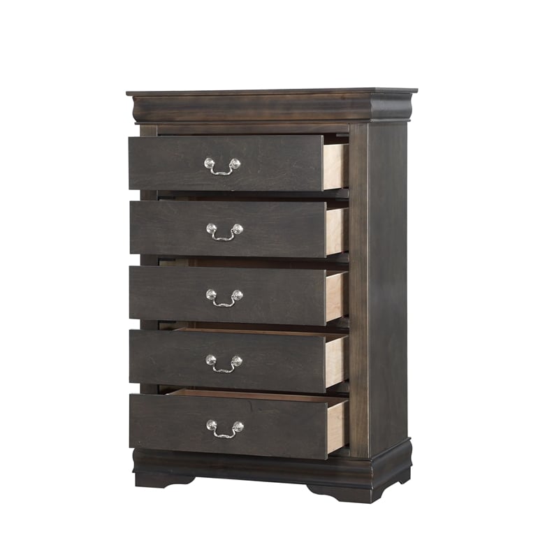 ACME Louis Philippe Chest in Dark Gray