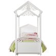 ACME Rapunzel Twin Bed in White