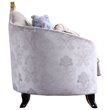 ACME Sheridan Loveseat with 5 Pillows in Cream Fabric