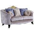 ACME Sheridan Loveseat with 5 Pillows in Cream Fabric