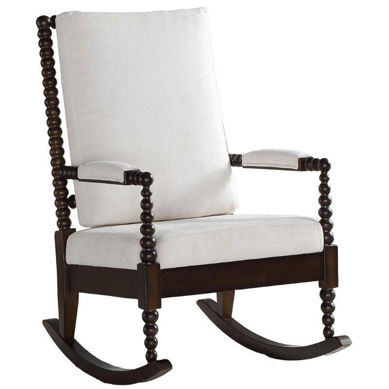 cream rocking chair