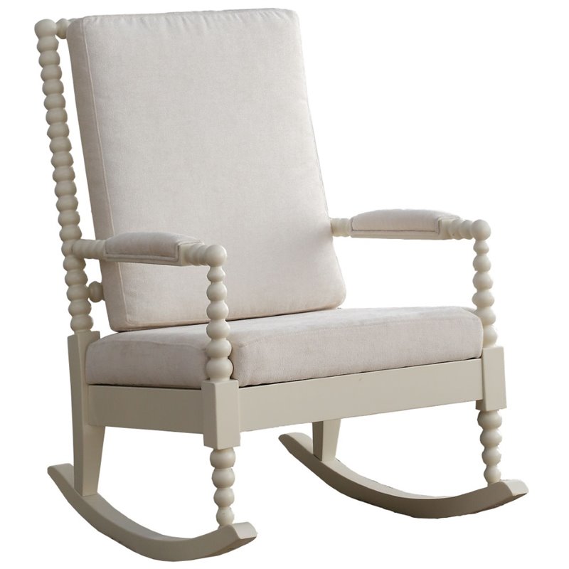 cream rocking chair