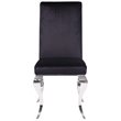 ACME Fabiola Side Chair (Set of 2) in Fabric and Stainless Steel