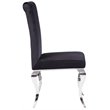 ACME Fabiola Side Chair (Set of 2) in Fabric and Stainless Steel