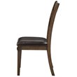 ACME Nabirye Wooden Upholstered Side Chair in Dark Oak Set of 2