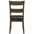 ACME Nabirye Wooden Upholstered Side Chair in Dark Oak Set of 2