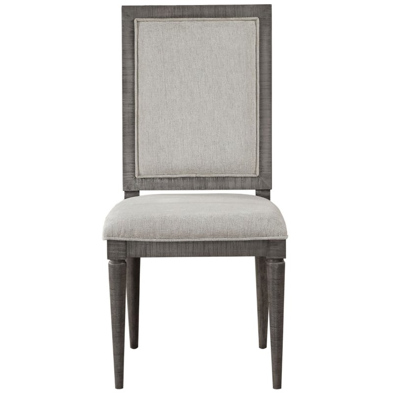 ACME Artesia Wooden Upholstered Side Chair Set of 2 in Salvaged Natural