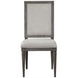 ACME Artesia Wooden Upholstered Side Chair Set of 2 in Salvaged Natural