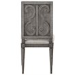 ACME Artesia Wooden Upholstered Side Chair Set of 2 in Salvaged Natural