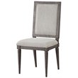 ACME Artesia Wooden Upholstered Side Chair Set of 2 in Salvaged Natural