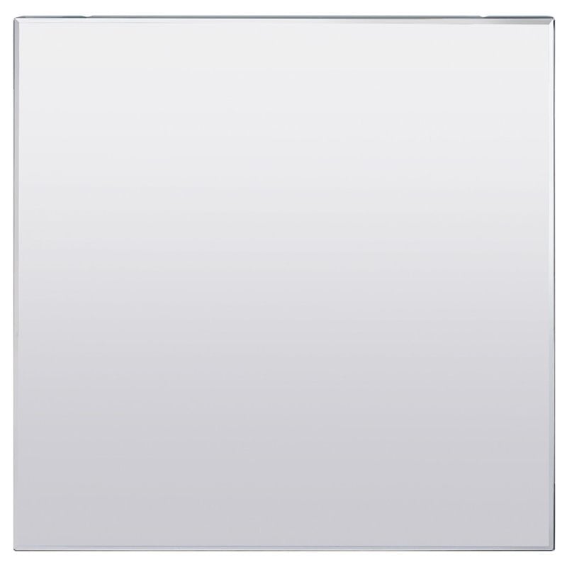 ACME Noralie Square Mirror Top End Table in Mirrored and Faux Diamonds