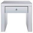 ACME Noland End Table in Mirrored and Faux Diamonds