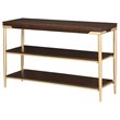 ACME Eschenbach Rectangular Wooden Sofa Table with 2 Shelves in Cherry