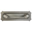 ACME Northville Rectangular Glass Top Wooden Sofa Table in Silver and Clear