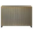 ACME Jennavieve 2-Drawers Aluminum Office Storage Cabinet with Casters in Gold