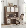 ACME Orianne Wooden 7-Drawer Computer Desk and Hutch in Antique Gold