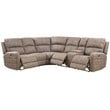 ACME Olwen Motion Reclining Sectional Sofa with USB Power Dock in Mocha