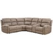 ACME Olwen Motion Reclining Sectional Sofa with USB Power Dock in Mocha