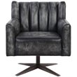 ACME Furniture Brancaster Swivel Leather Executive Office Chair in Black