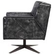 ACME Furniture Brancaster Swivel Leather Executive Office Chair in Black