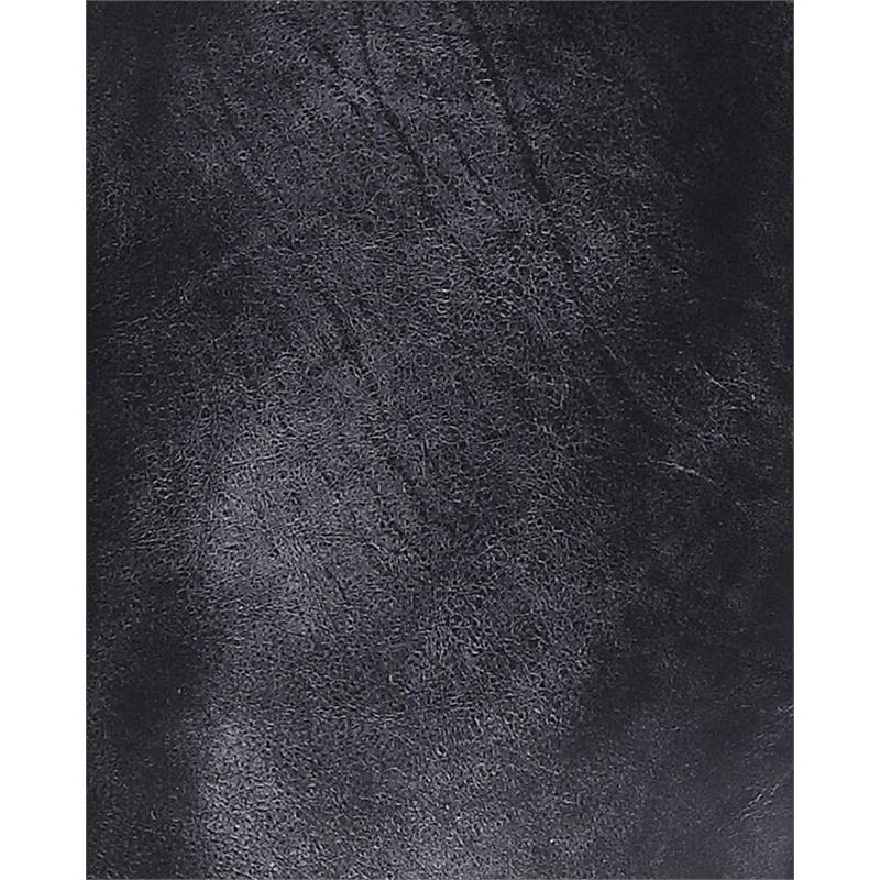 ACME Barack Tufted Leather Swivel Office Chair in Vintage Black and Aluminum