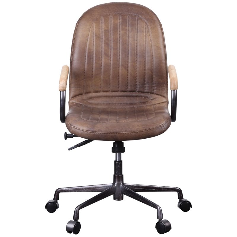Acme Acis Executive Office Chair In Chocolate Top Grain Leather Acme Acis Executive Office Chair In