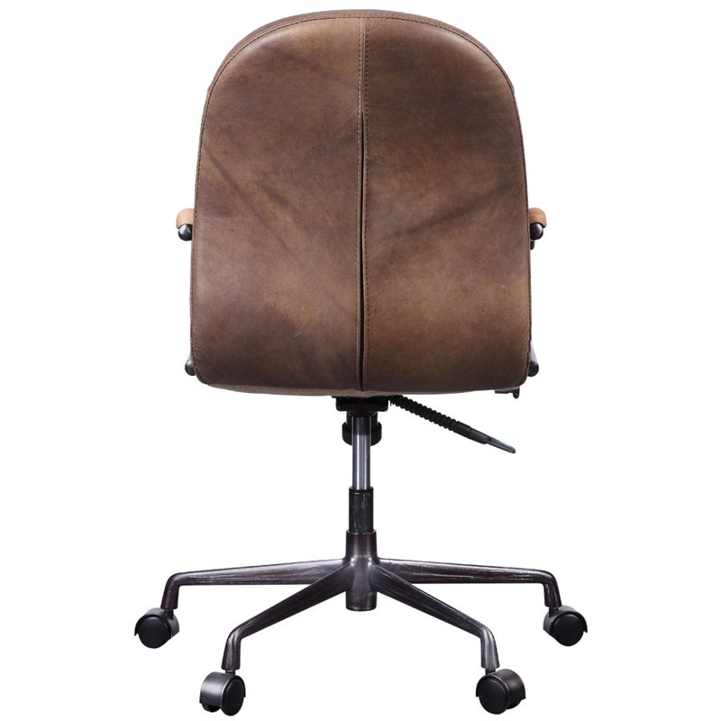 Acme Acis Executive Office Chair In Chocolate Top Grain Leather Acme Acis Executive Office Chair In
