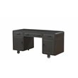 Actaki 2 Piece Executive Desk and HighBack Adjustable Swivel Office Chair Set
