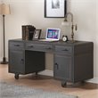 Actaki 2 Piece Executive Desk and HighBack Adjustable Swivel Office Chair Set