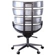 (Set of 2) Executive Office Chair in Black Top Grain Leather