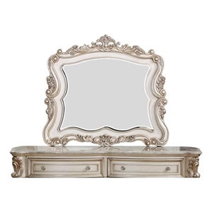 acme gorsedd mirror in antique white