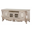 ACME Gorsedd Wooden 4-Door TV Stand with Compartment in Golden Ivory
