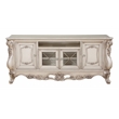 ACME Gorsedd Wooden 4-Door TV Stand with Compartment in Golden Ivory