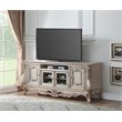 ACME Gorsedd Wooden 4-Door TV Stand with Compartment in Golden Ivory