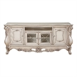 ACME Gorsedd Wooden 4-Door TV Stand with Compartment in Golden Ivory