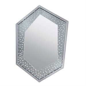 acme nysa wall decor in mirrored and faux crystals
