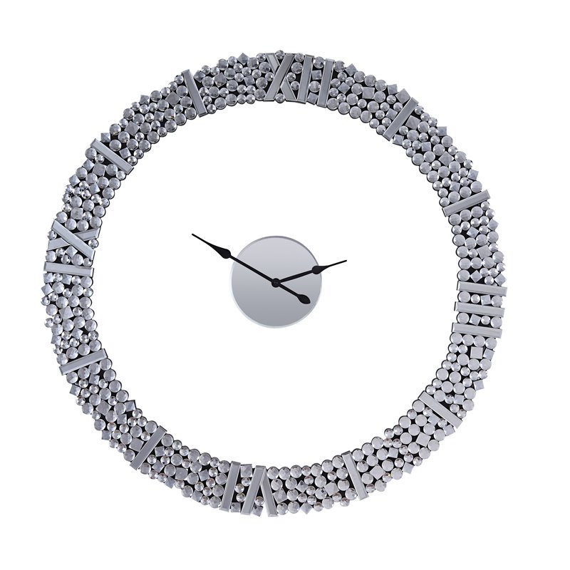 Acme Kachina Wall Clock in Mirrored and Faux Gem
