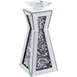ACME Noralie Glass Accent Candleholder in Mirrored and Faux Diamonds (Set of 2)